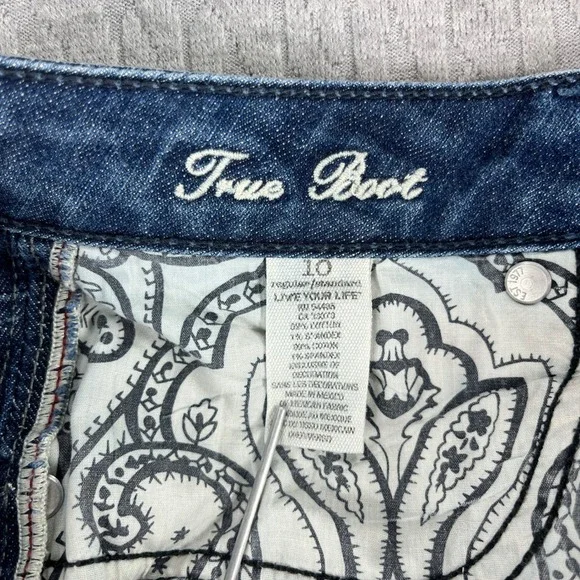 Vintage American Eagle Bootcut Jeans Women 10/31X27 Blue medium wash Mid Rise - Picture 2 of 12